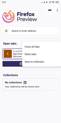 Firefox Nightly android App screenshot 2